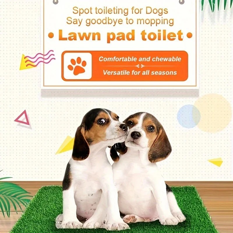 Washable Dog Grass Mat Artificial Lawn Puppy Training Pee Pad Odor Control.