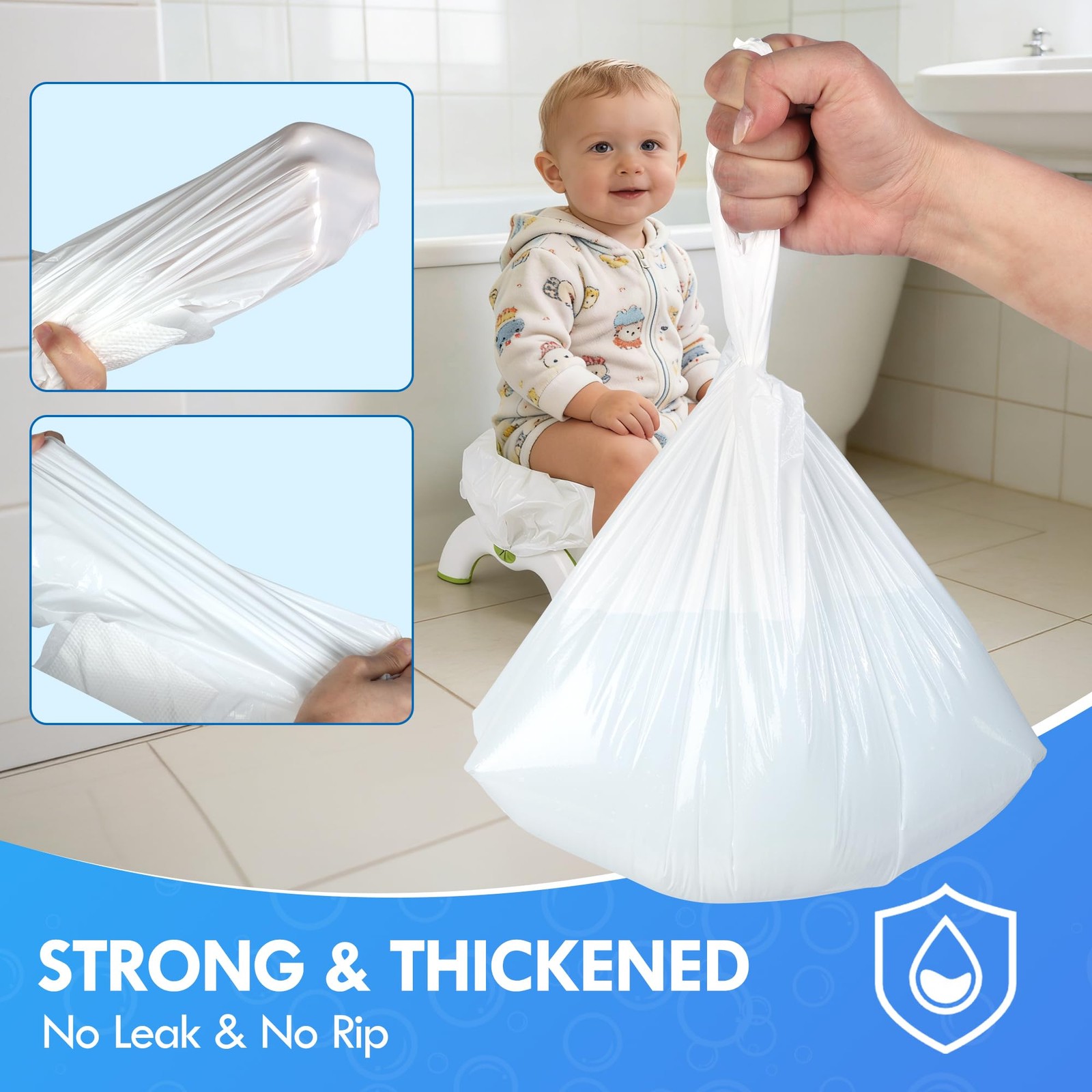BakeToilet Potty Liners 80ct Absorbent Pads