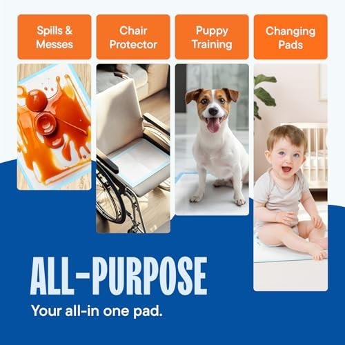 300 Pack Disposable Chucks Pads 17×24 – Waterproof Diaper Changing & Incontinenc