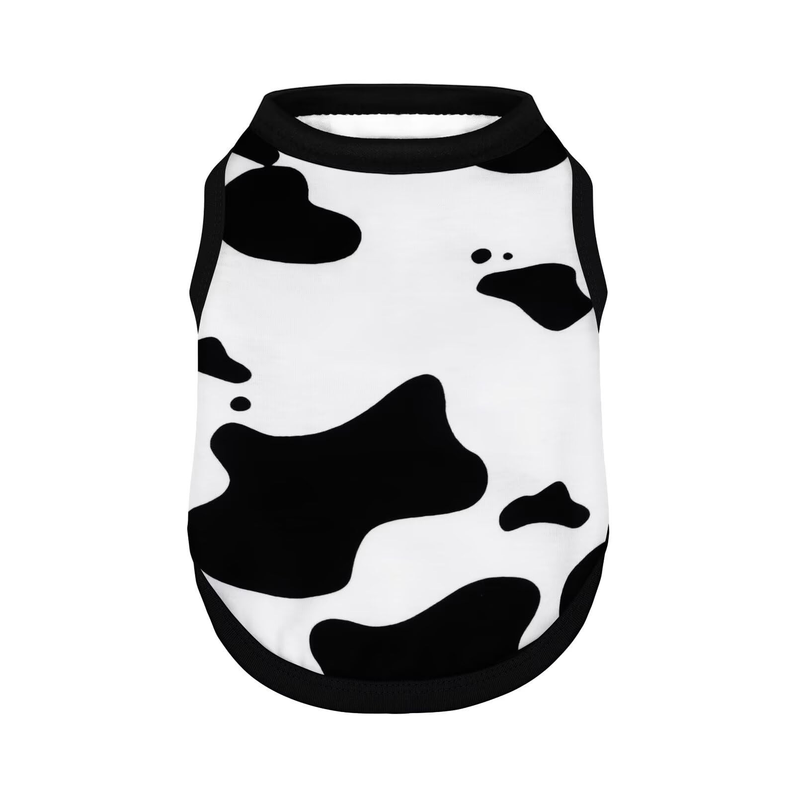 Adorable Cow Print Dog Shirts – Lightweight, Cozy Outfit for Small to Medi