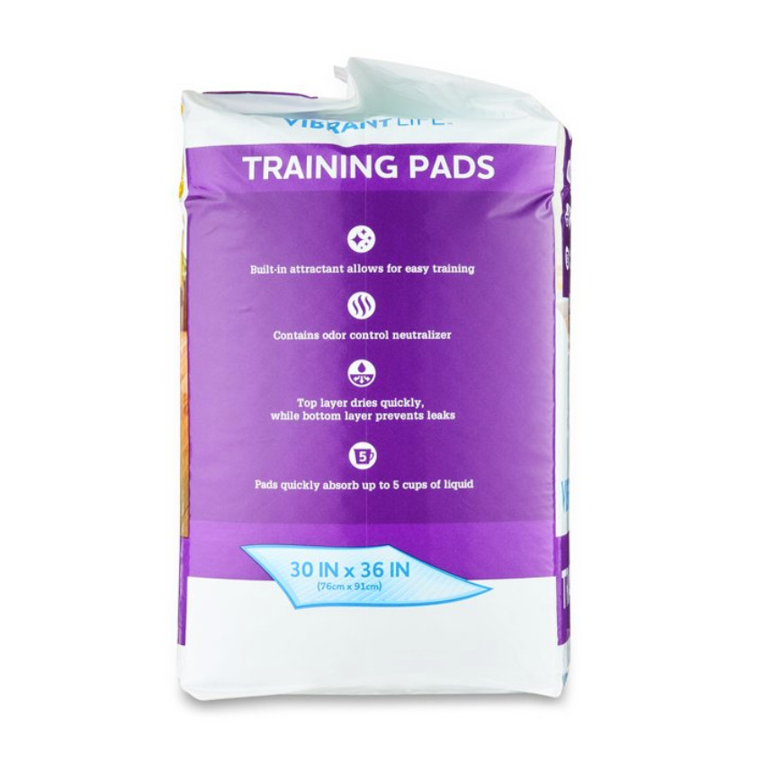 (2 pack) Vibrant Life XXL Training Pads, 30 in x 36 in, 40 Count