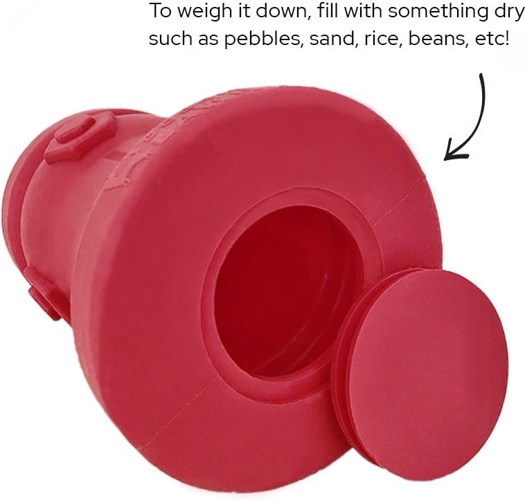 Bark Potty Silicone Fire Hydrant Dog Potty Training Pee Post Red