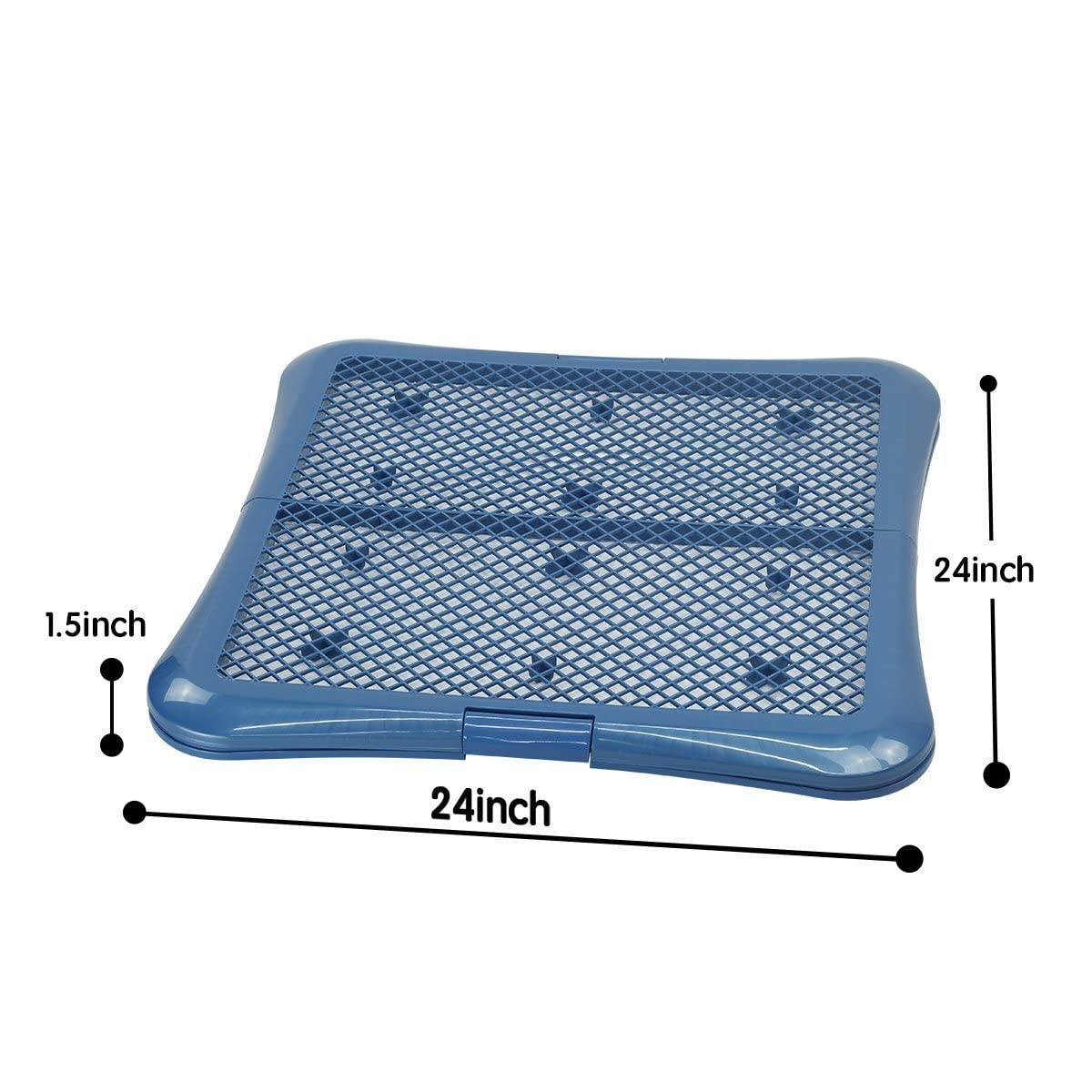 Training Pad Holder Floor Protection Dog Pad Holder Mesh Training Tray (L-24″…