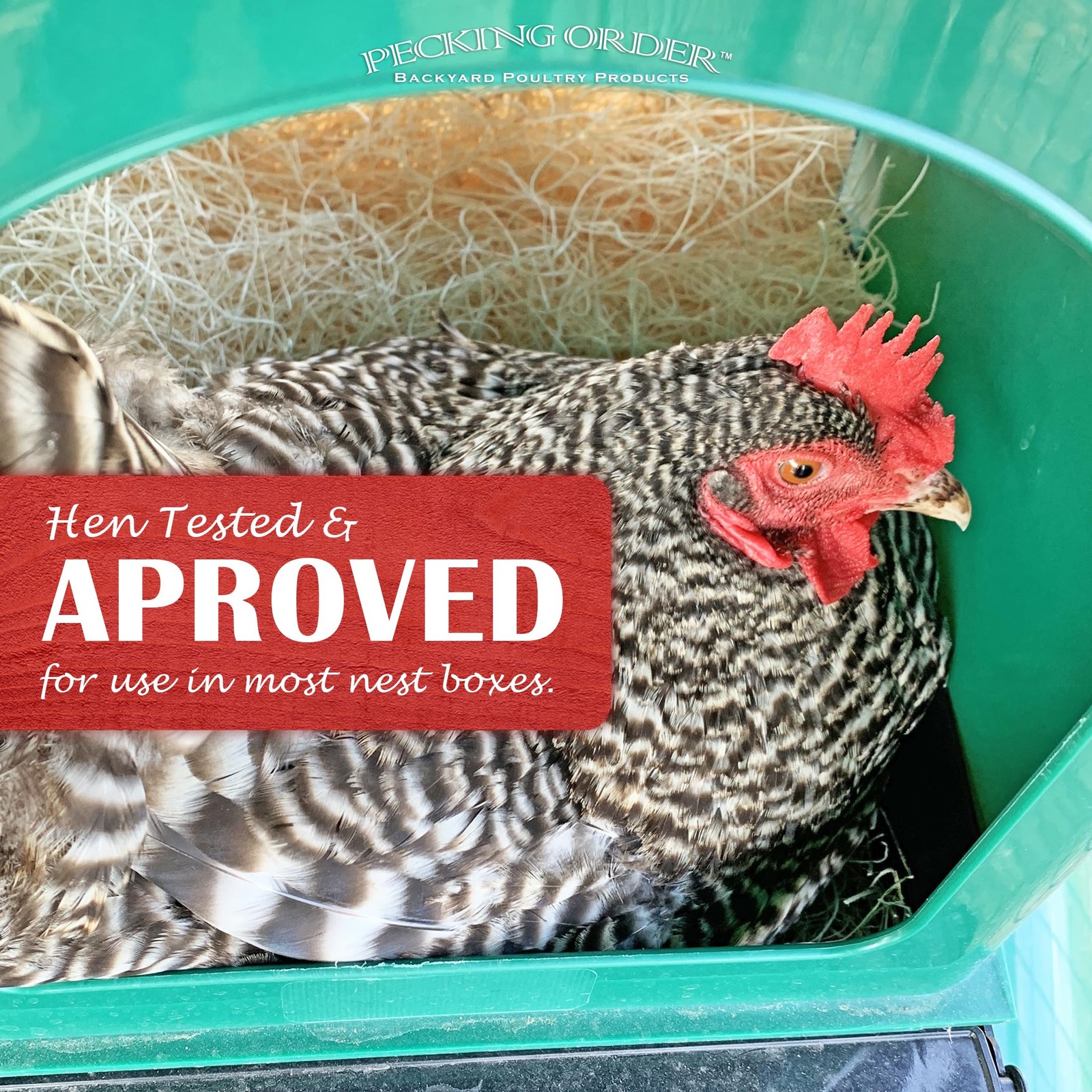 Nest Box Pads for Chicken Nesting Boxes – 13 x 13 Pads Made in USA from Sustaina