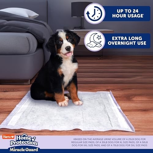Dog Training Pads 25 Count Lavender Scented Max Absorbency 24 Hour No Leak