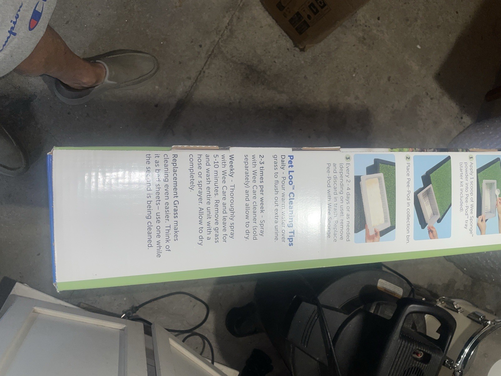 PetSafe Pet Loo Indoor Pet Toilet, Portable Dog Potty Station, Medium Grass Pad!