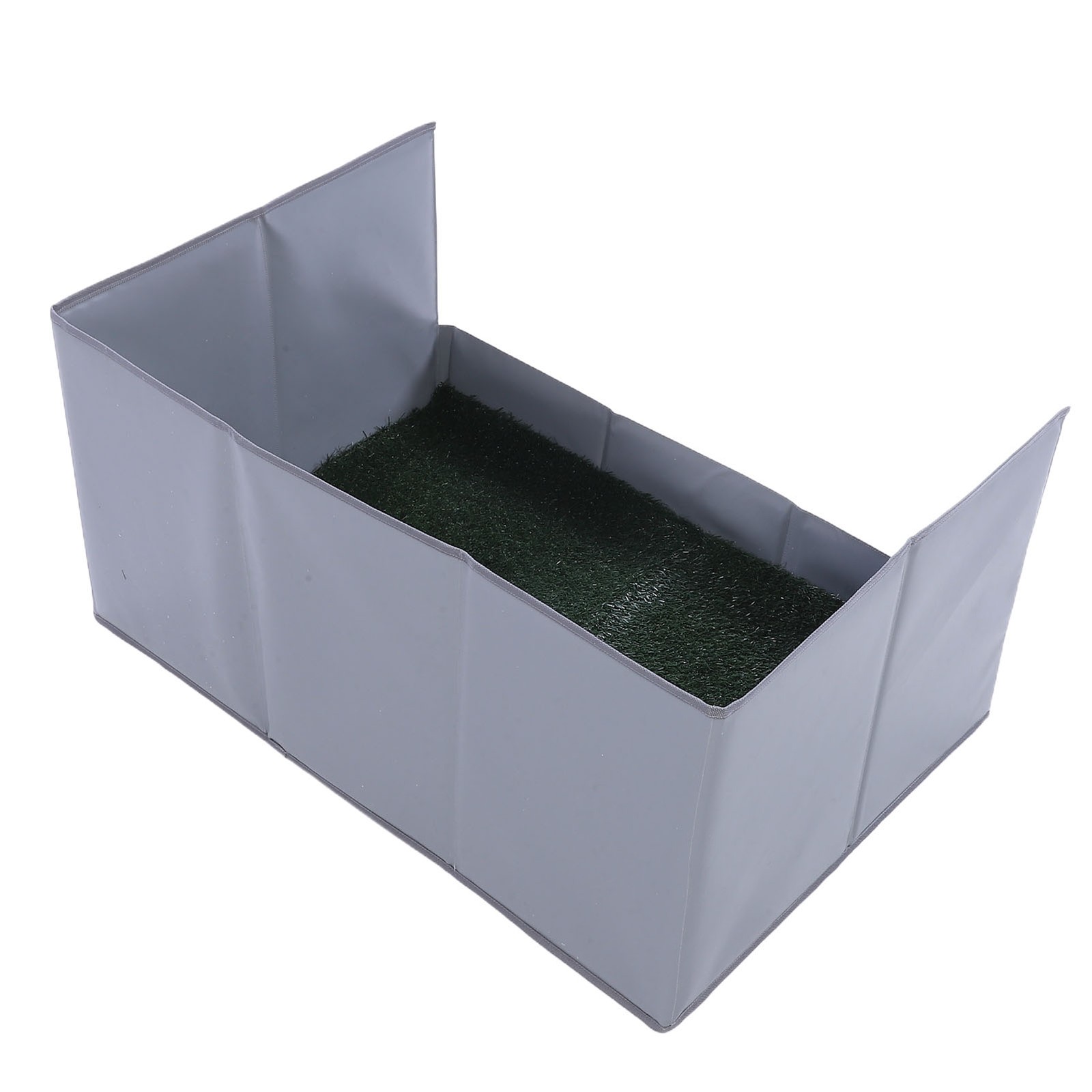 Dog Grass Pad With Tray Easy Cleaning Artificial Grass Foldable Dog Litter ZCFA