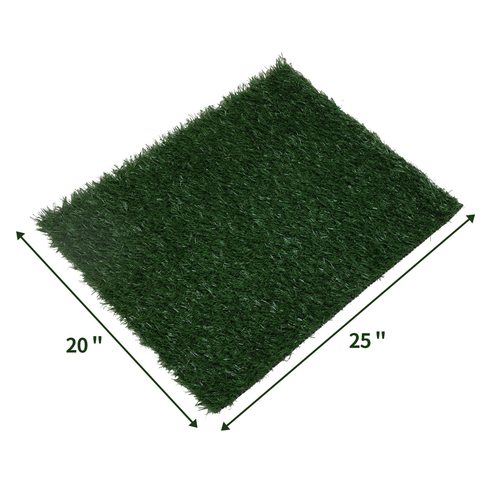 COZIWOW 2PCS Artificial Grass Patch Pet Potty Fake Grass Turf for Dogs to Pee On