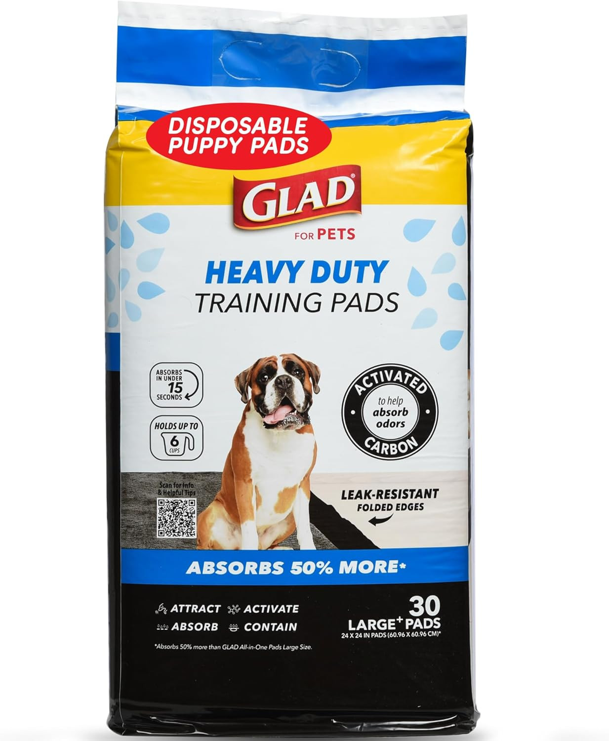 for Pets XL Charcoal Training Pads, Activated Carbon Odor Control with Heavy Dut