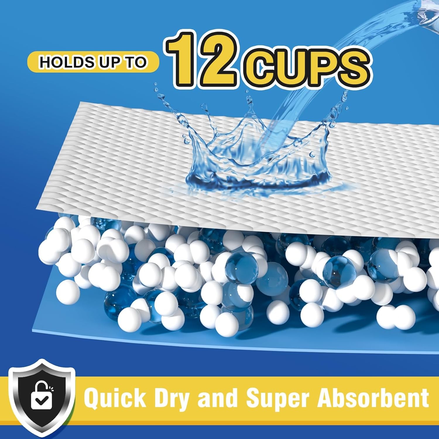 Dog Pee Pads Extra Large 30x36in 35 Counts, XXL Puppy Pads, 35 Count, Blue