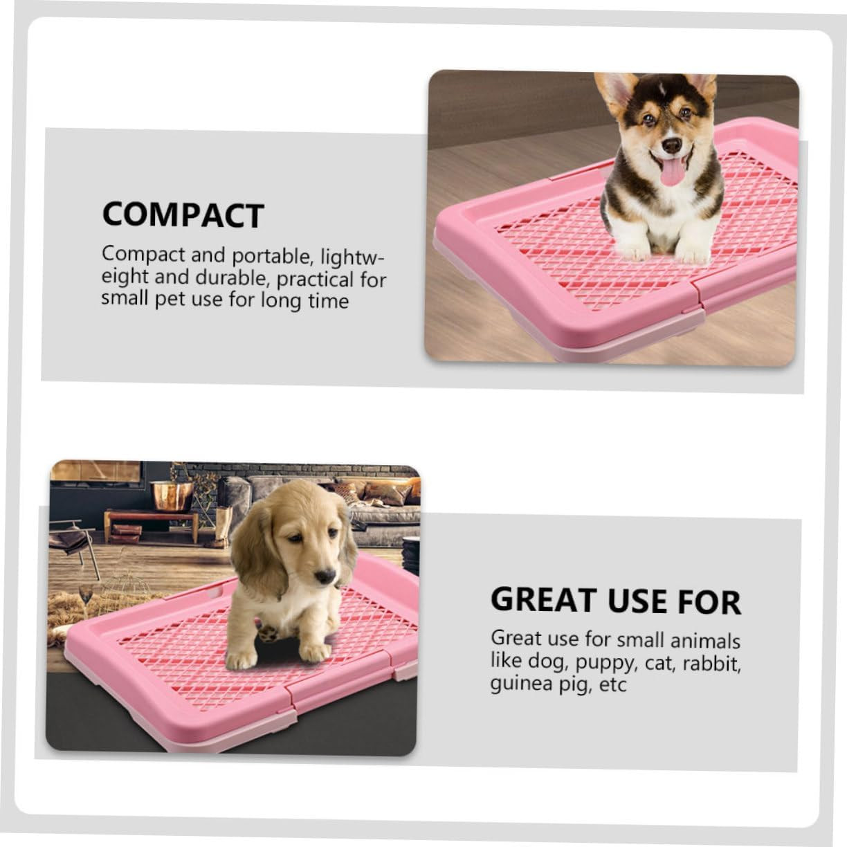 Household Puppy Tray Thickened Dog Training Accessory Easy Pet Supply for Indoor