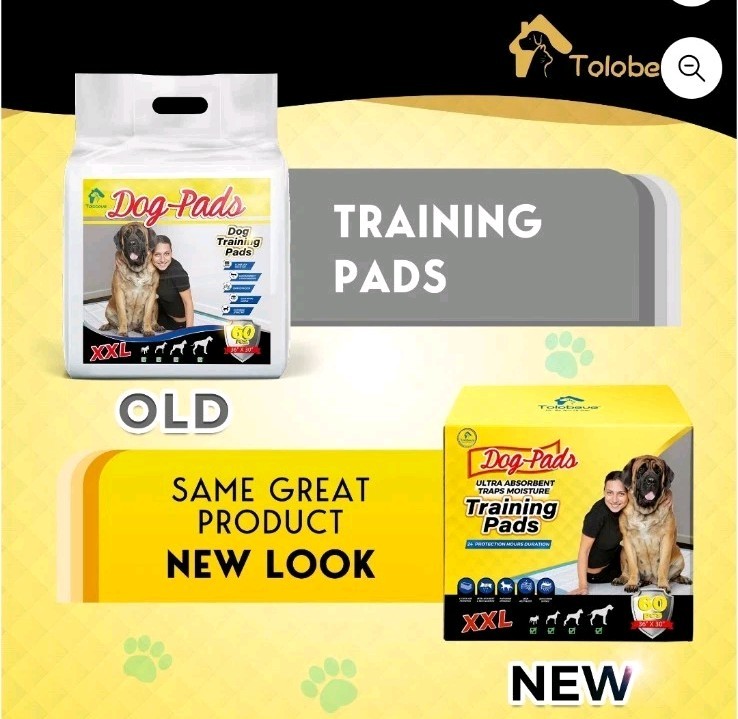 Tolobeve Dog Training Pads, XXL, 30 in x 36 in, 60 Count Disposable Dog Puppy…