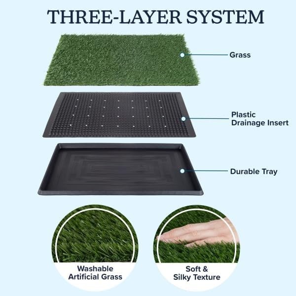 Washable Pet Housebreaking Pad with Tray – 16×20 Inch for Small and Medium Dogs