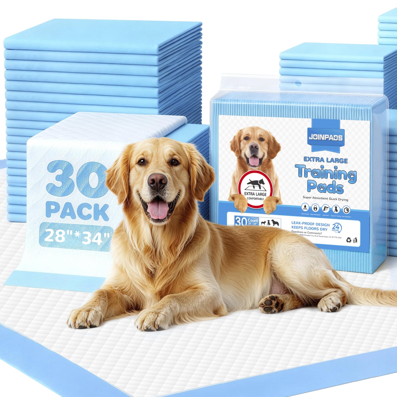 Dog Pee Pad, Puppy Potty Training Pet Pads Dog Pads Extra Large Disposable Su…