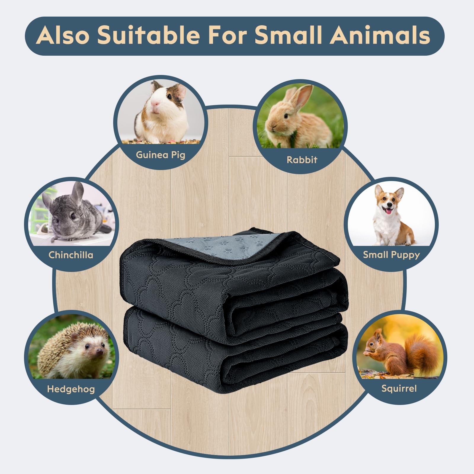 FunFurry Washable Pee Pads for Dogs – 4 Pack 18″ X 24″ – 4 Pack, Dark Grey