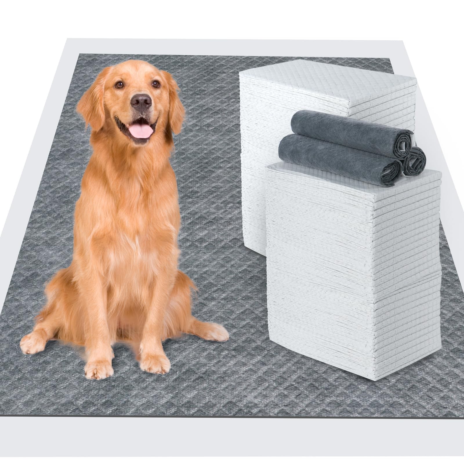 60pcs Charcoal Puppy Pads Pee Pads for Dogs,Dog Pee Pads Extra Large 24 x 36Carb