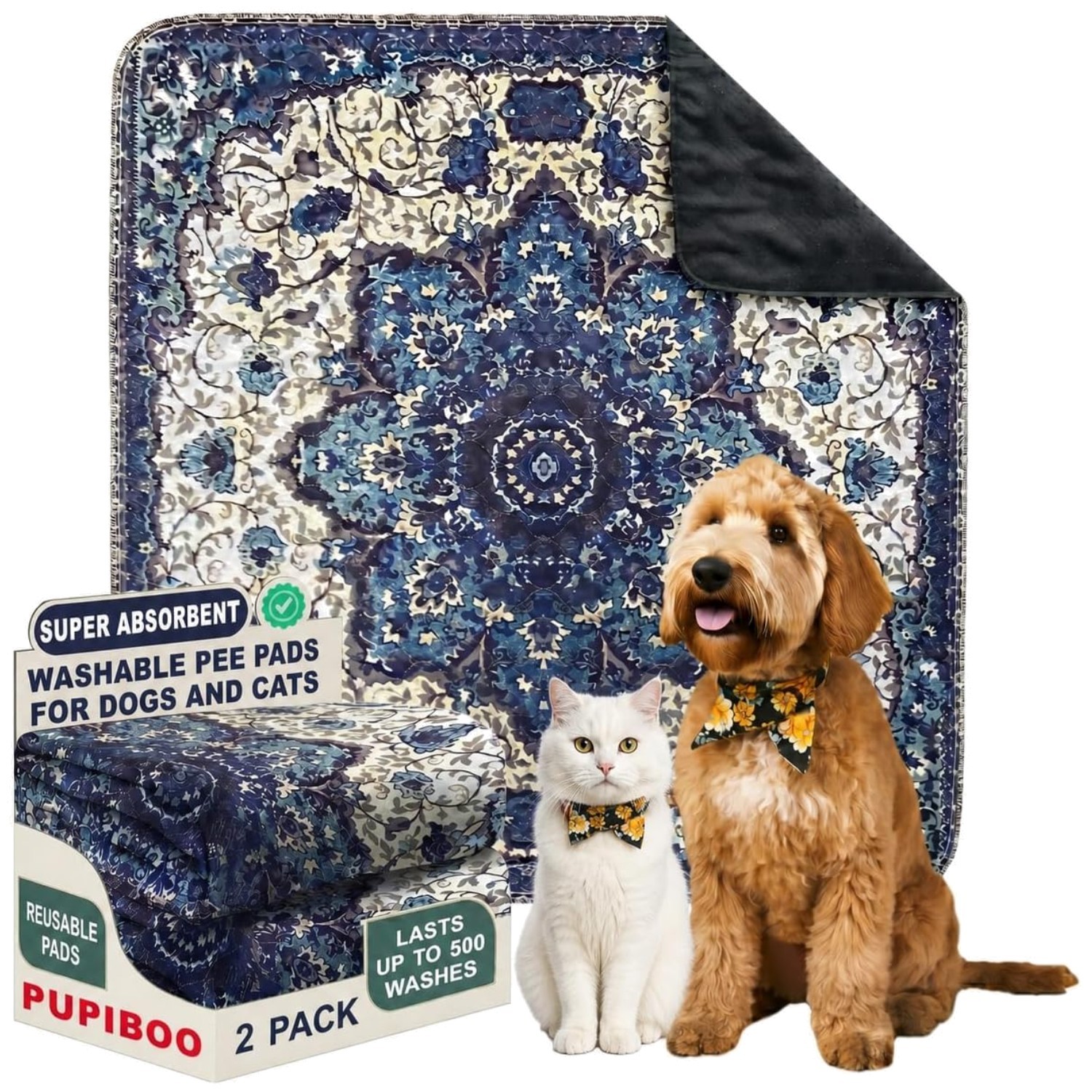 Reusable Puppy Training Pads Pack – Leak-Proof