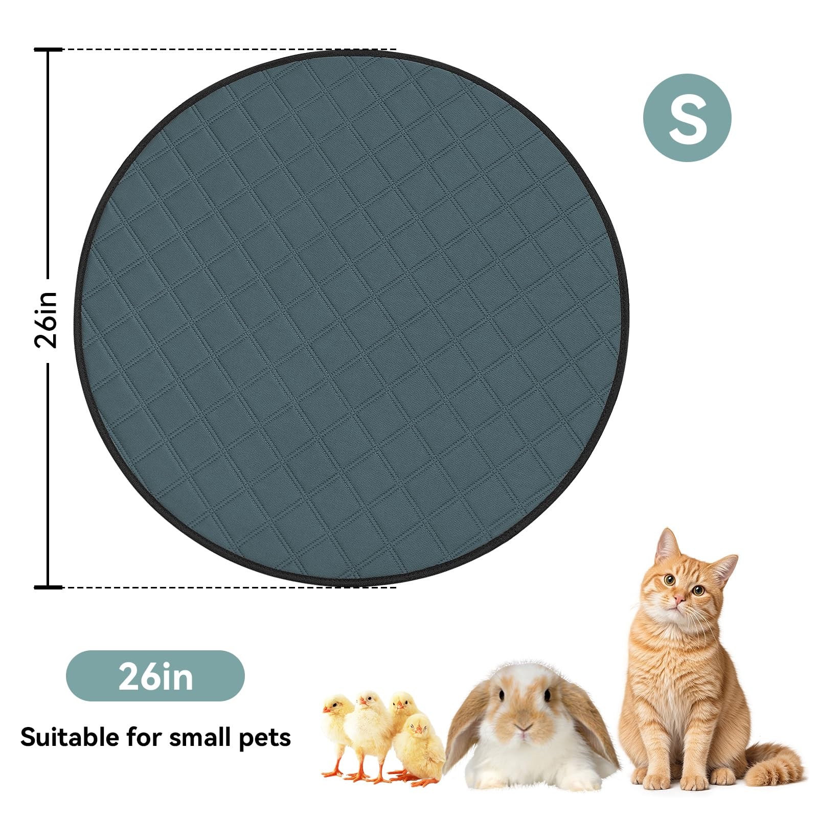 Washable Reusable Pet Pee Pads, Absorbent Non-Slip Training Mat for Dog Cat R…