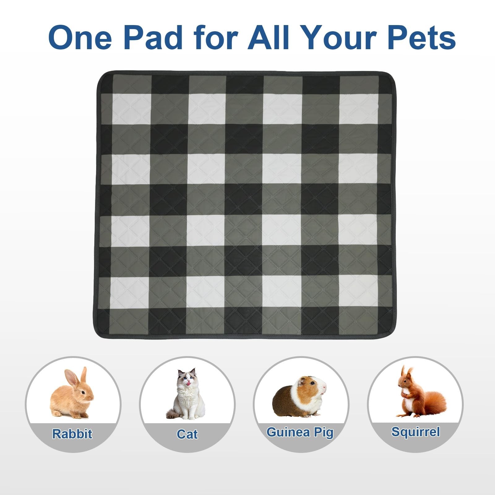 Washable Pee Pads for Dogs(2-Pack, 24″x18″),Absorbent & Leakproof Reusable Tr…