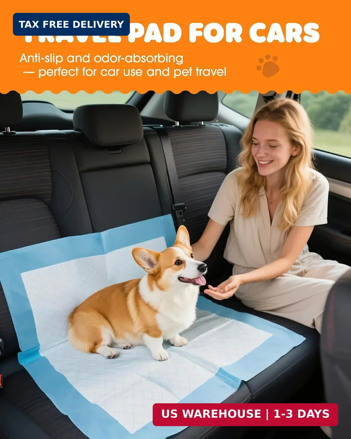 Puppy Pads, 22 x 22 in, Super Absorbent, Spill-Proof, 100 Packs | Pee Pa