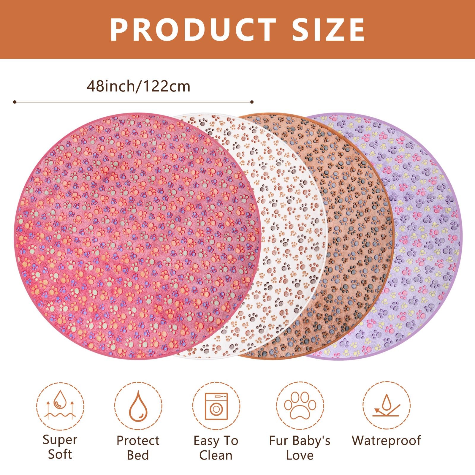 4 Pack Washable Whelping Pad Whelping Supplies Absorbent Reusable Puppy Train…