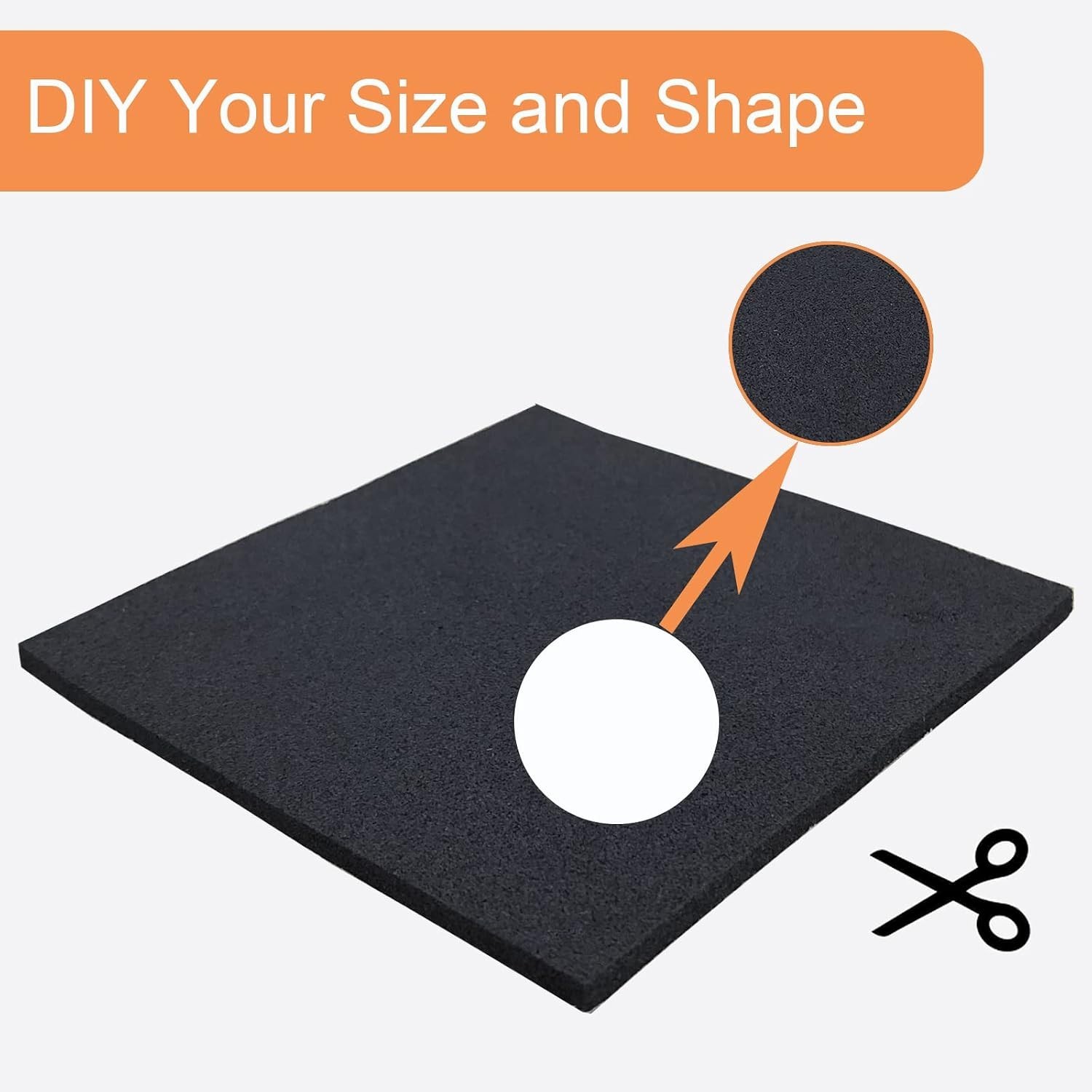 Versatile Neoprene Self-Adhesive Foam Pads 1/4in Thick – 8 Pack Perfect for DIY