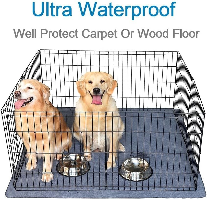 2PCS 54″ x 54″ Non-Slip Washable Dog Pee Pads, Waterproof Training Mats