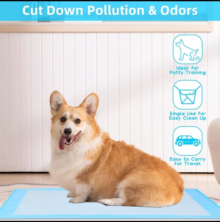 Boscute Pee Pads for Dogs 36x36in Puppy Pads Super Absorbent Dog Pee Pads 100pcs