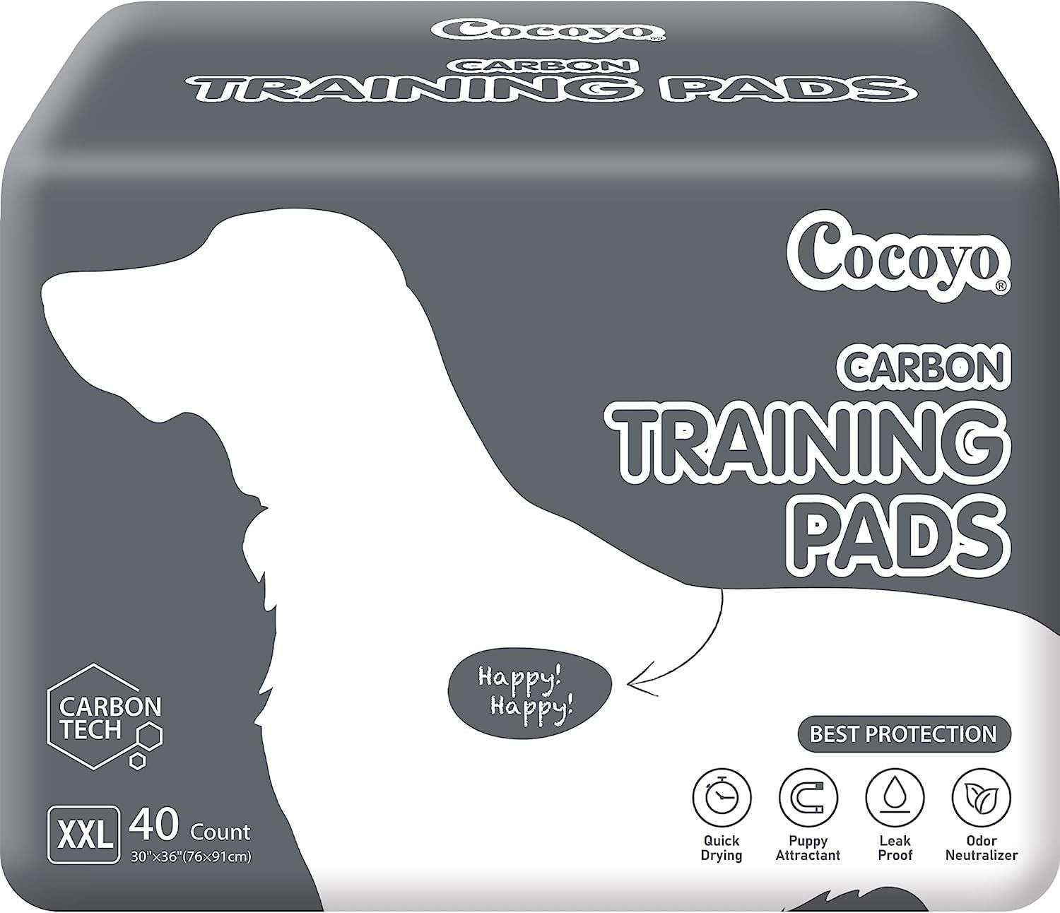 Dog Training Pads Extra Large Size丨Carbon Absorb Eliminating Urine Odor Puppy…