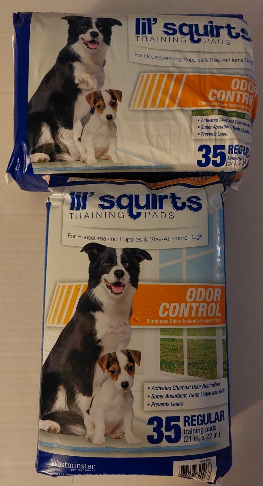 Lil Squirts Training Pads 7 Layer Ultralock Activated Charcoal Odor Control Lot