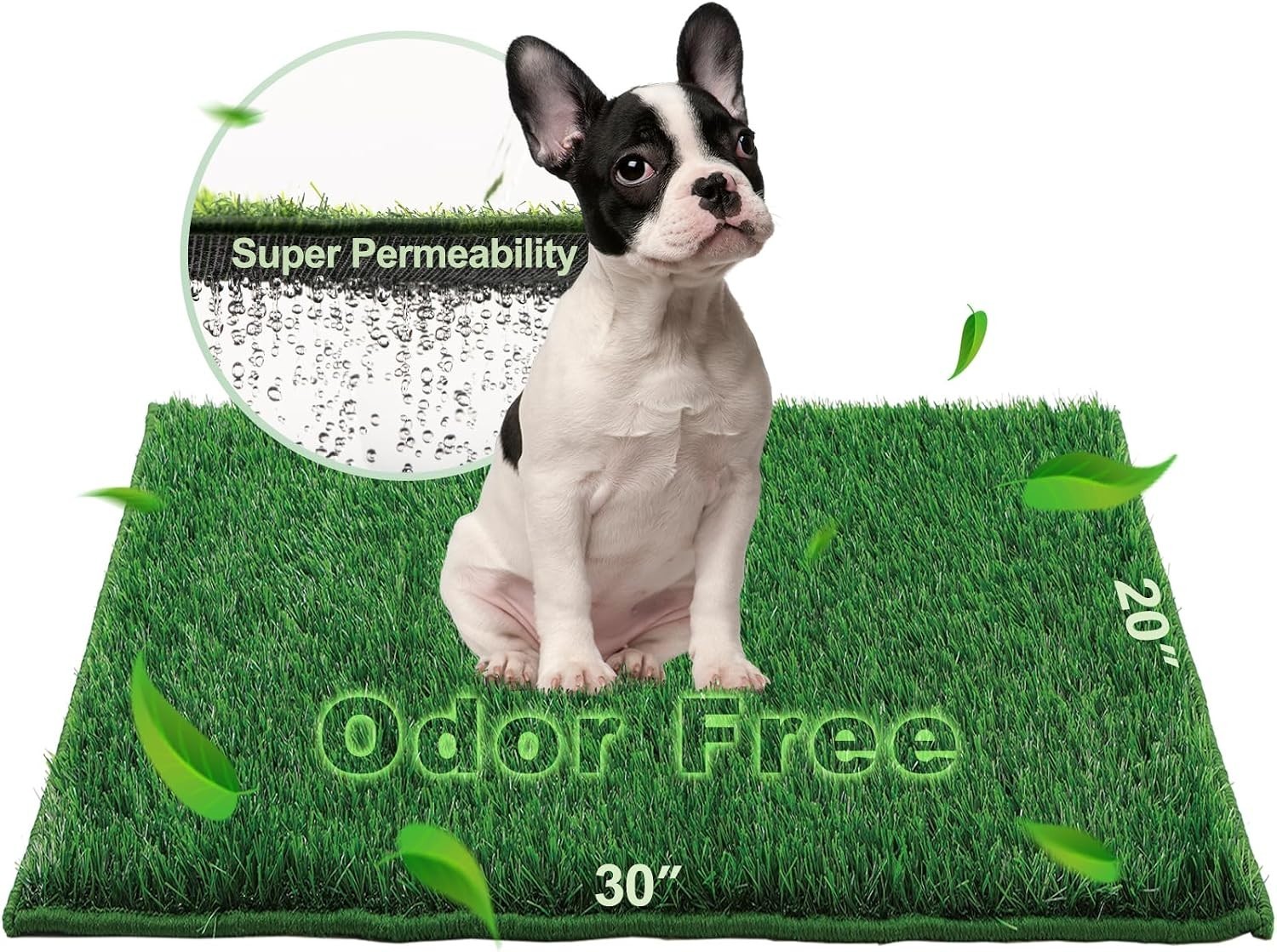 Artificial Grass Patch for Dogs Potty Training 30×20 Inches Easy Clean
