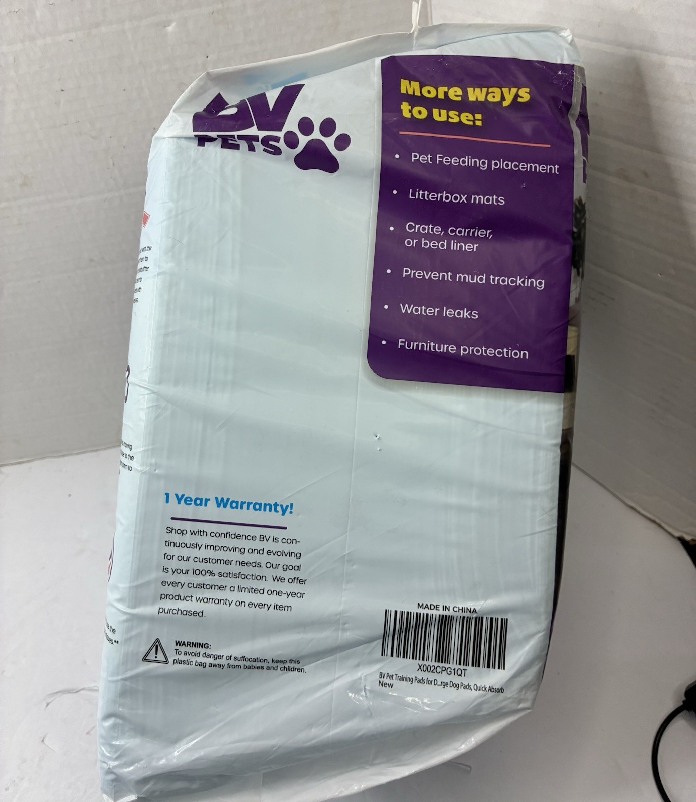 Training Pads for Dogs Extra Large 40 Pack 28″x34″ BV Pets Rapid Dry 6 Layers