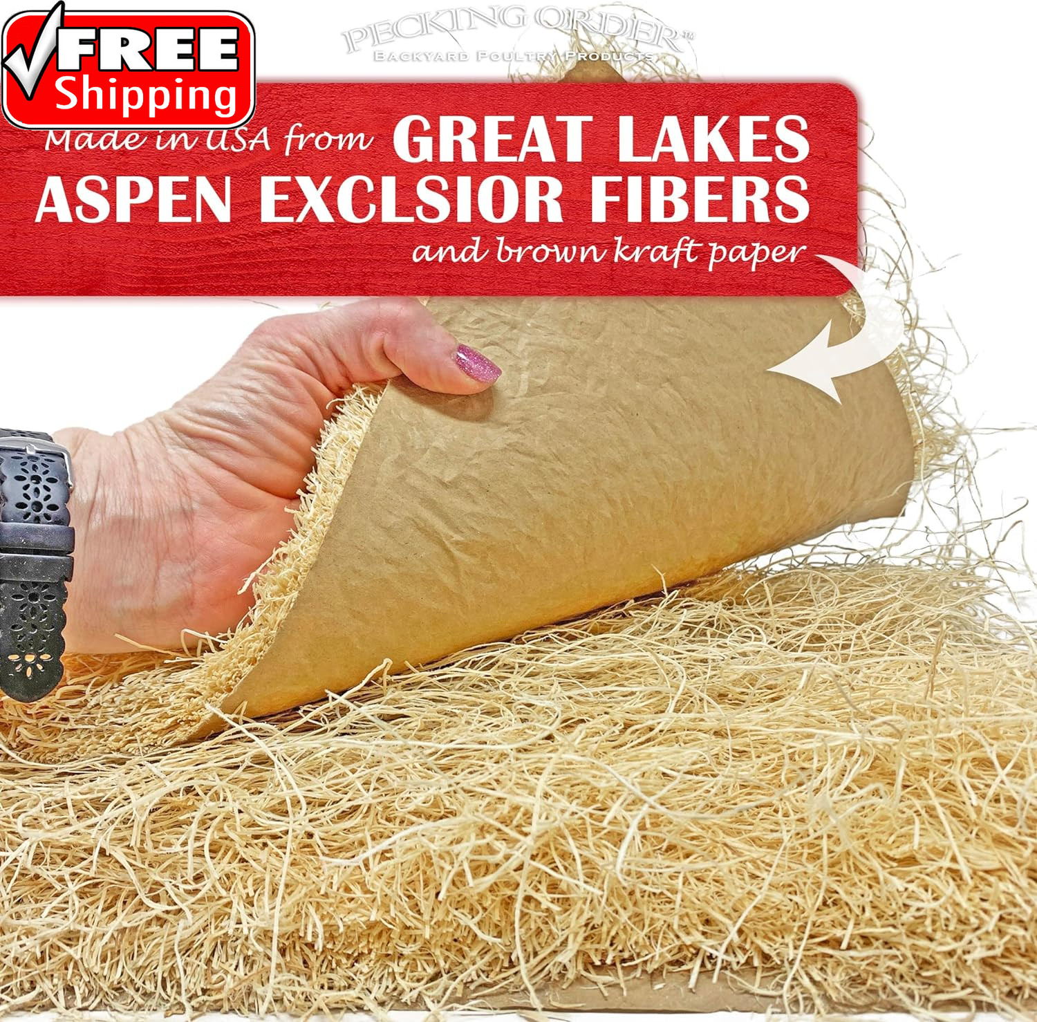 Nest Box Pads for Chicken Nesting Boxes – 13 X 13 Pads Made in USA from Sustaina