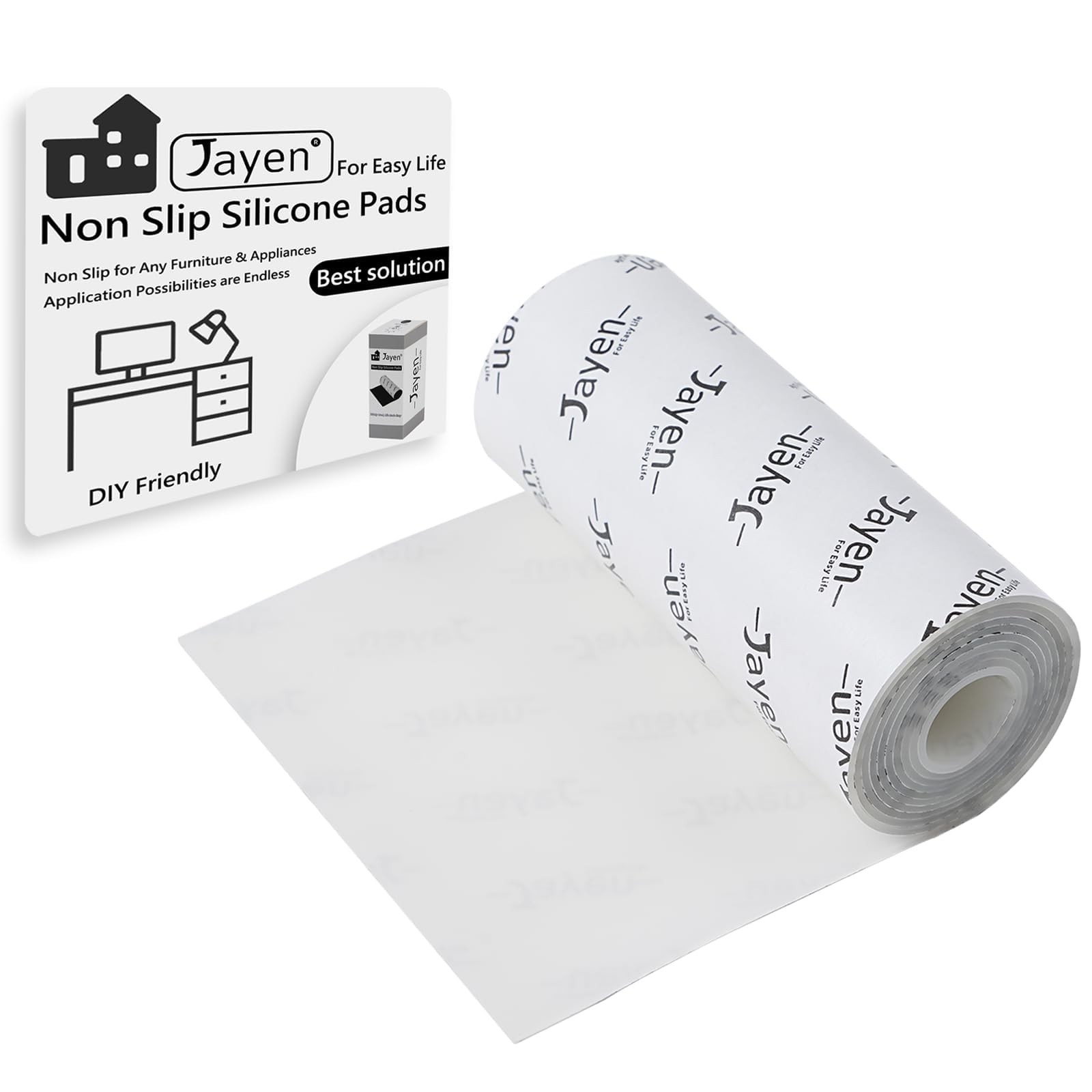 Non Slip Self Adhesive Silicone Cuttable Furniture Pads – 5×40 inch Versatile…