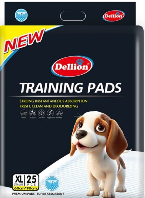 Dellion XL pet training pads charcoal/bamboo 60cmx90cm