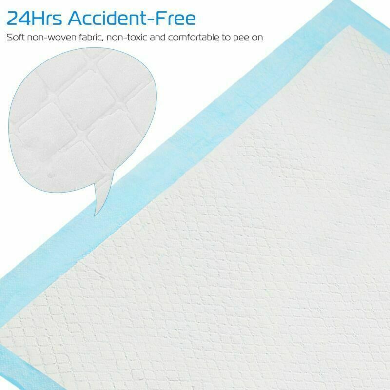 50-200 Economy Dog Puppy Training Pads 24×18 Pet Housebreaking Pads Cat Pee Mats