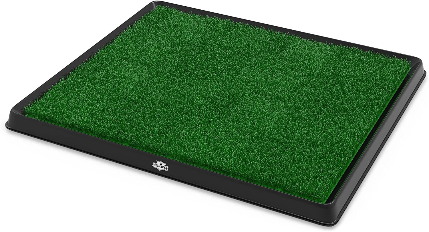 PetMaker Indoor Puppy Potty Trainer Pets Grass Dog Mat Pee Pad 20×25
