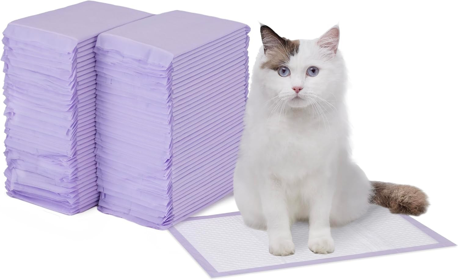 Amazon Basics Cat Pee Pads, Odor Control, Super Absorbent, Disposable, Universal