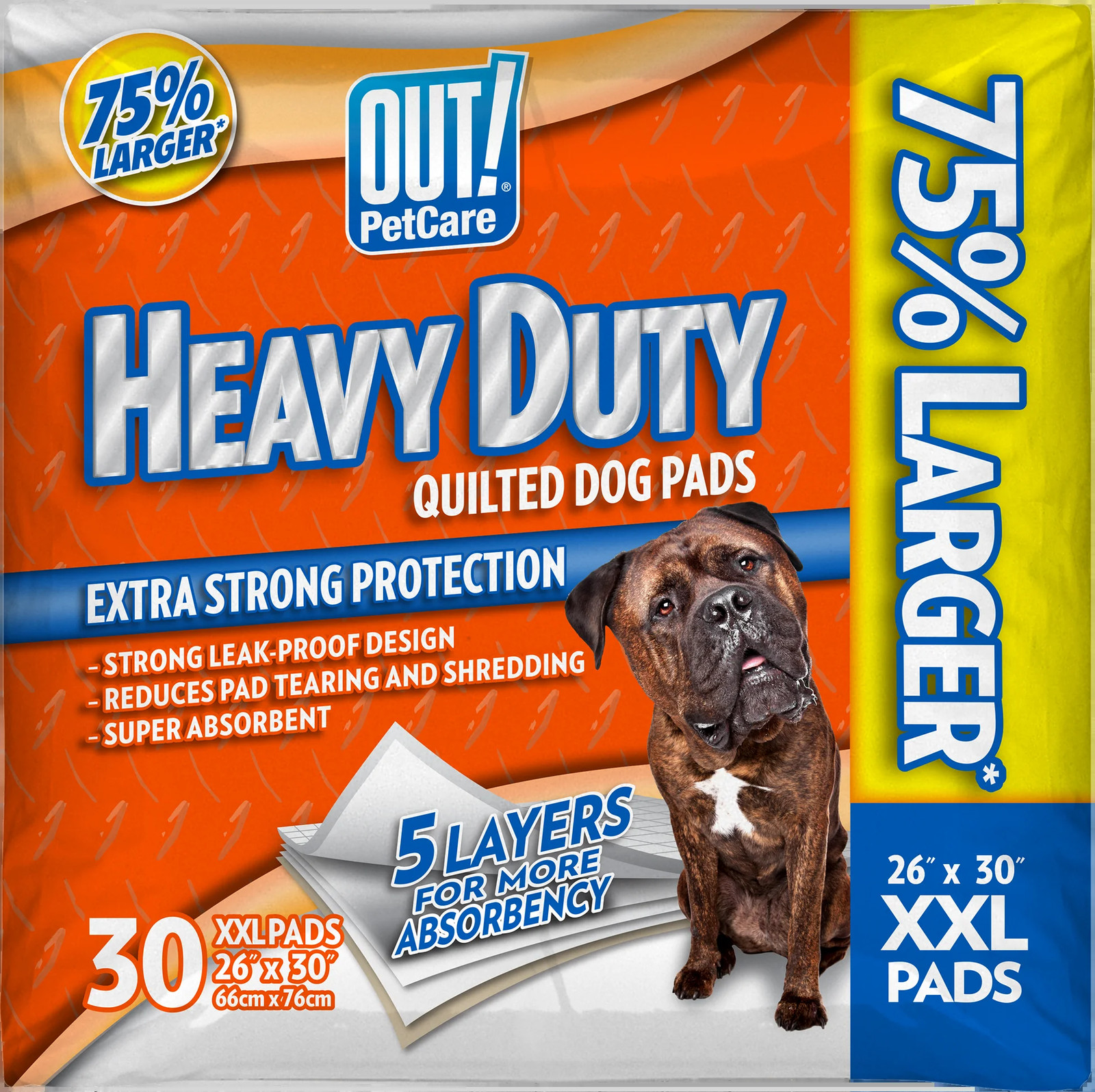 Heavy Duty XXL Dog Pads | Absorbent Pet Training and Puppy Pads | 30 Pads