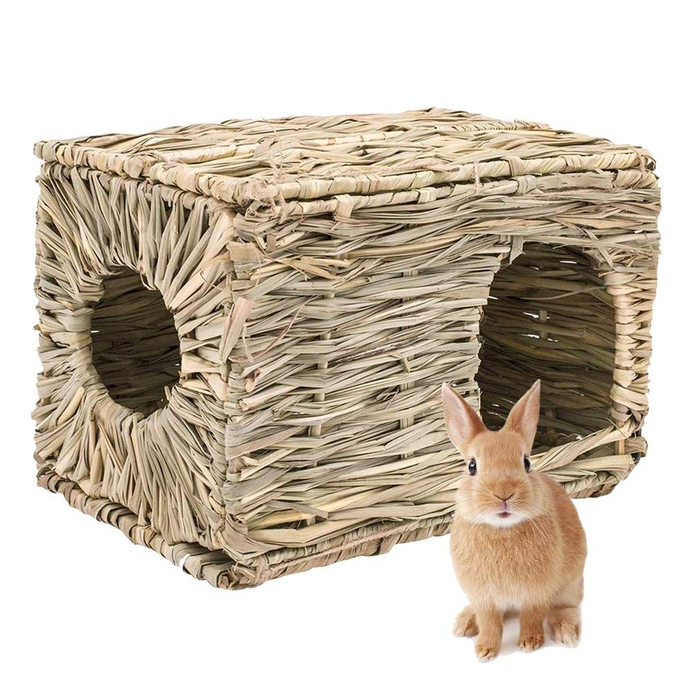 LWINGFLYER Rabbit Grass House Bunny Sleeping 30x20x23CM, 1PCS
