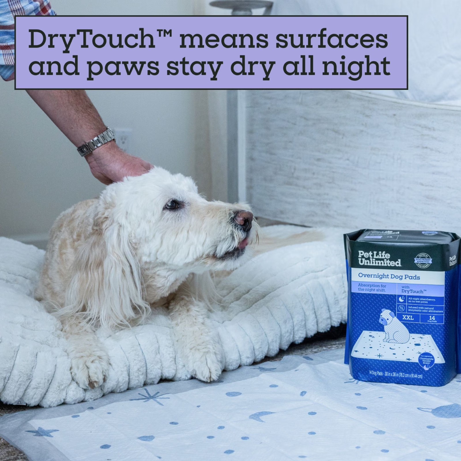 Pet Pads XXL Overnight 14 Count Absorbent Leak Proof Odor Control Dog Training