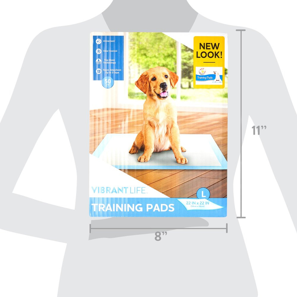 Large Super-Absorbent Dog Training Pads Odor Control Pet Supplies 50 Count