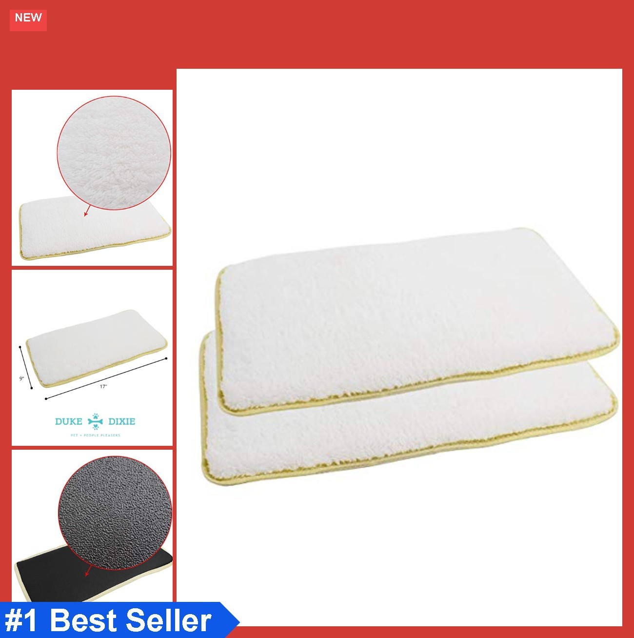 Kennel Pads 2 Pack Soft Replacement Mat Inserts Small Dog Cat Carrier Crate Bed
