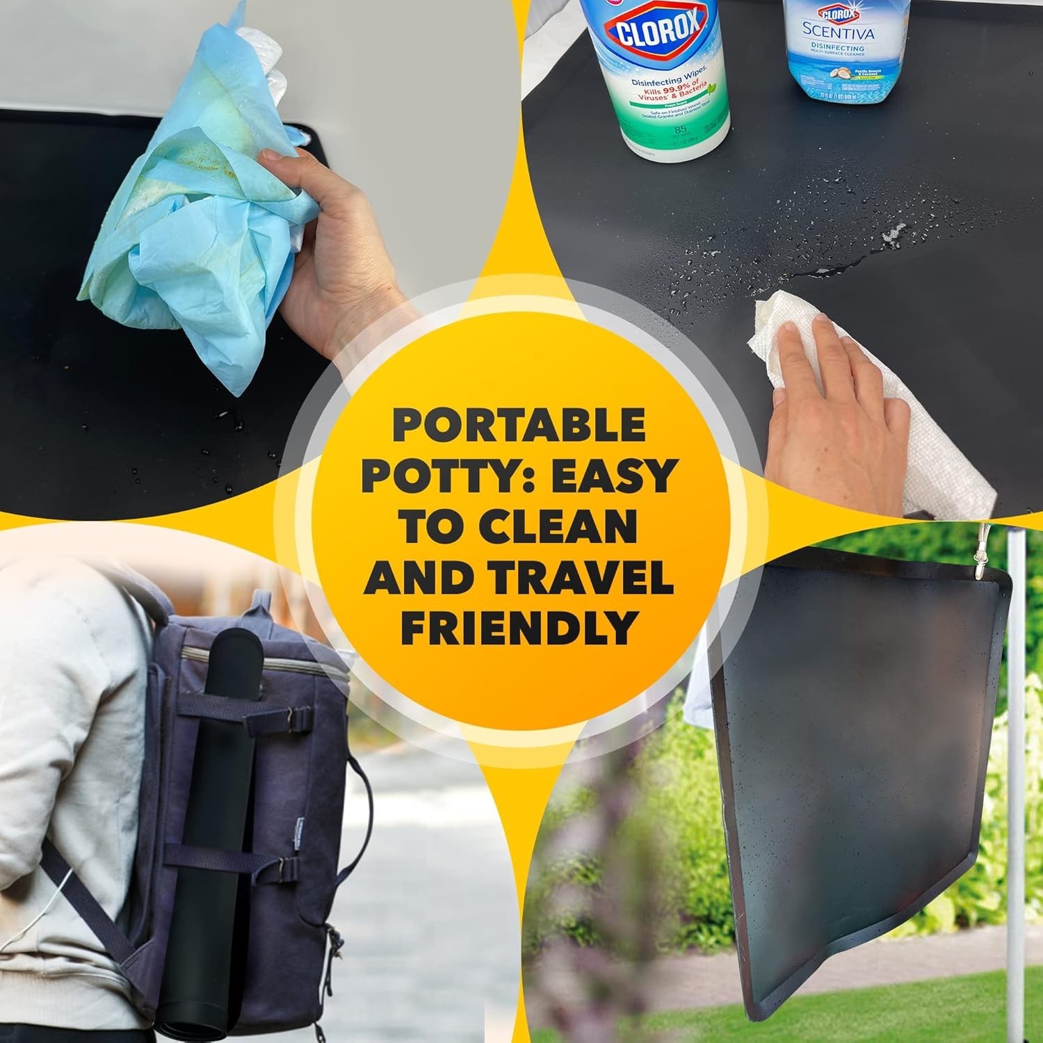 Elegant Silicone Dog Pee Pad Holder Tray – 24” x 24” with Leak Protection