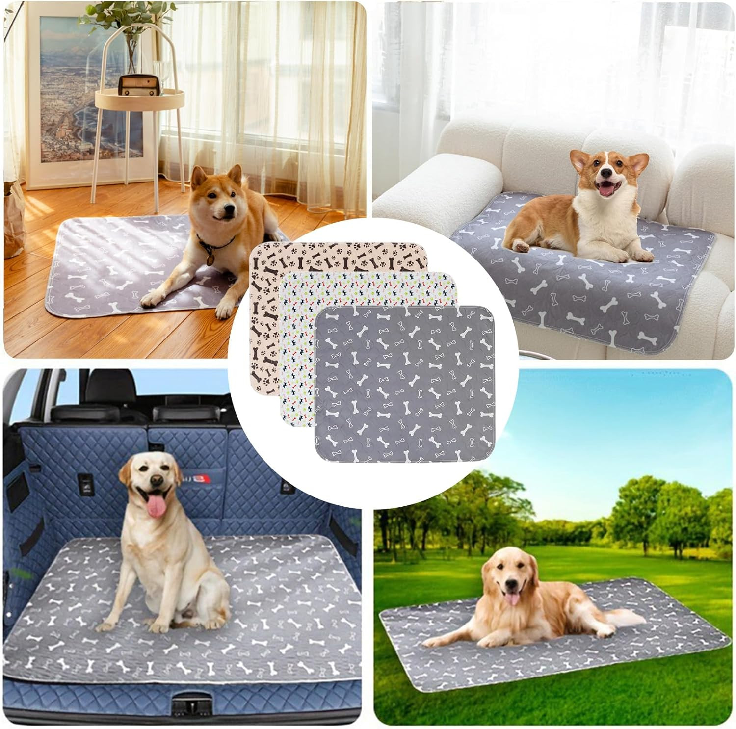 Puppy Pee Pads with Pheromones, Washable Puppy Training Pads for Dogs Reusable