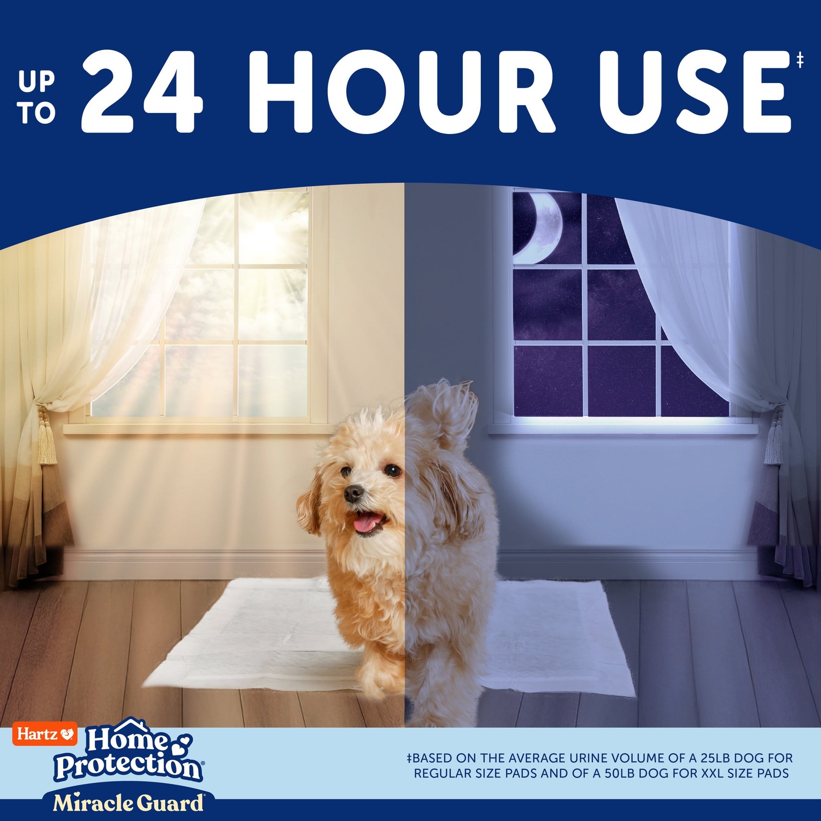 Hartz Home Protection Miracle Guard Dog Pads, XXL 20 Count,NEW