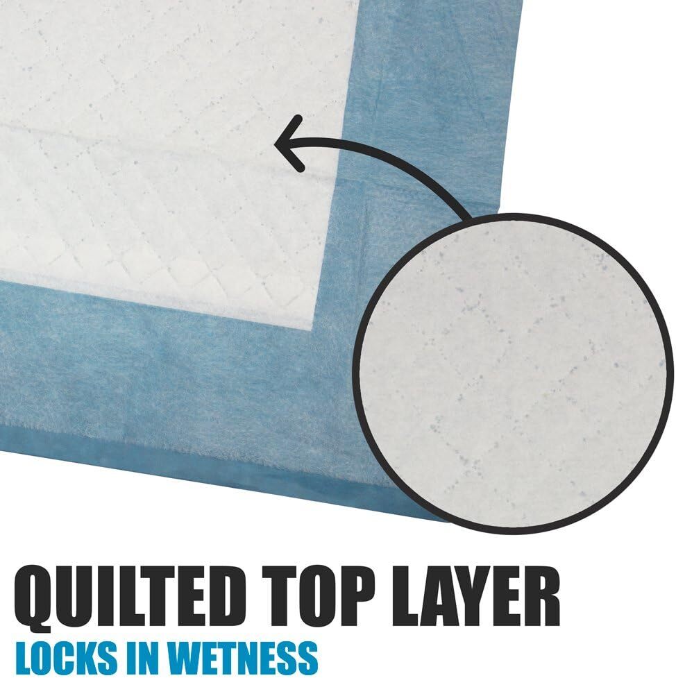 40Ct XL Puppy Pads X-Large Leak-Proof 28×34″ Pee Pads for Dogs Absorbent 6-Layer