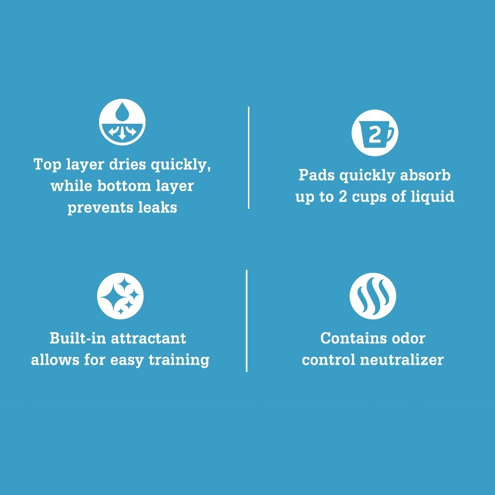 Training Pads for Dogs and Puppies Super Absorbent Leak Proof Odor Control Fast
