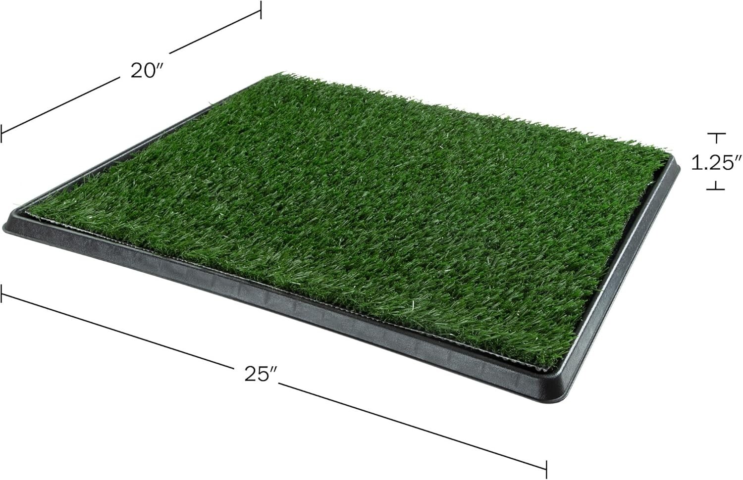 Artificial Grass Puppy Pee Pad for Dogs and Small Pets – 20×25 Reusable 3-Lay…