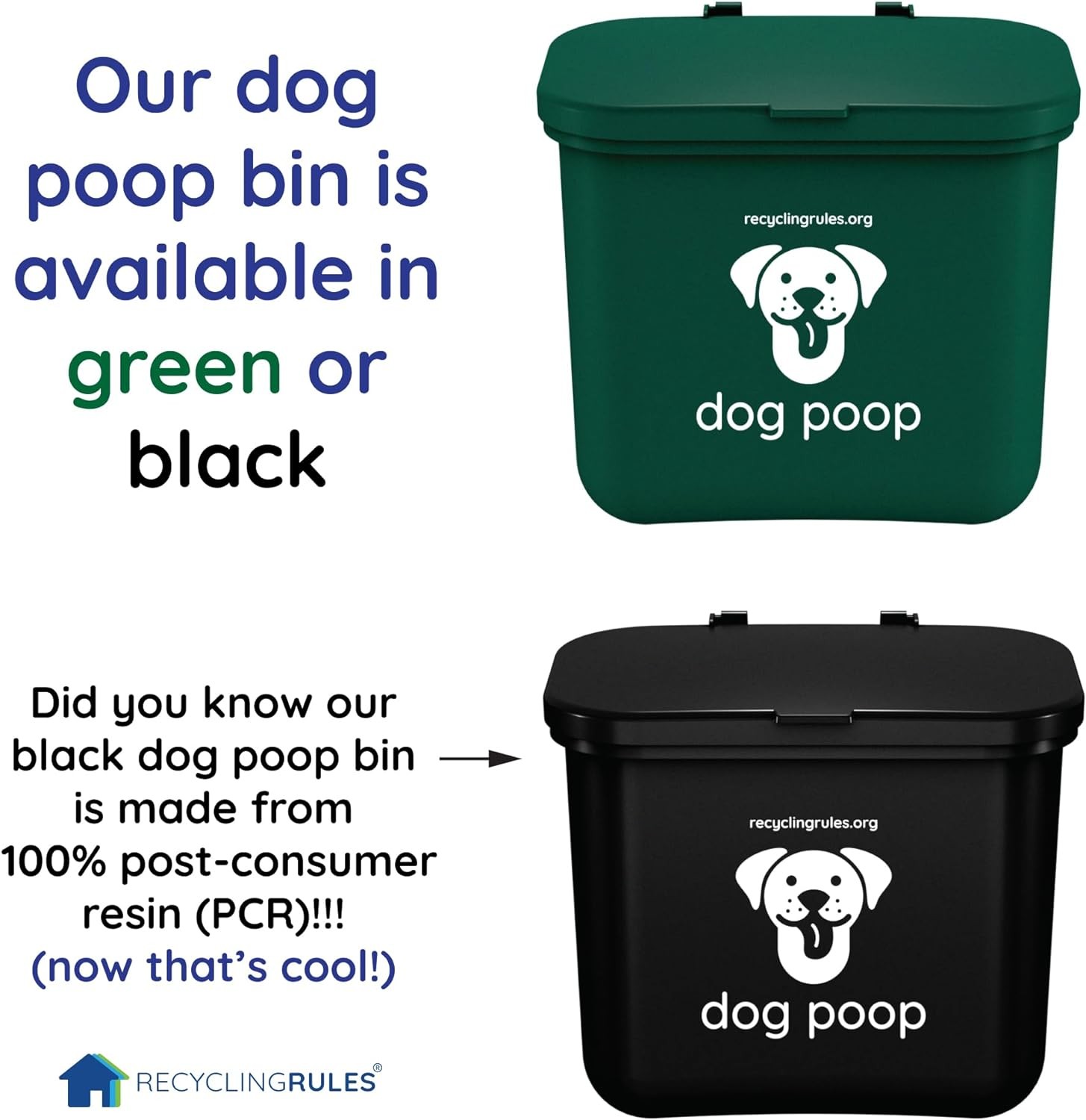 Small Hanging Wastebasket for Dog Poop in Green Qty 1 Green,